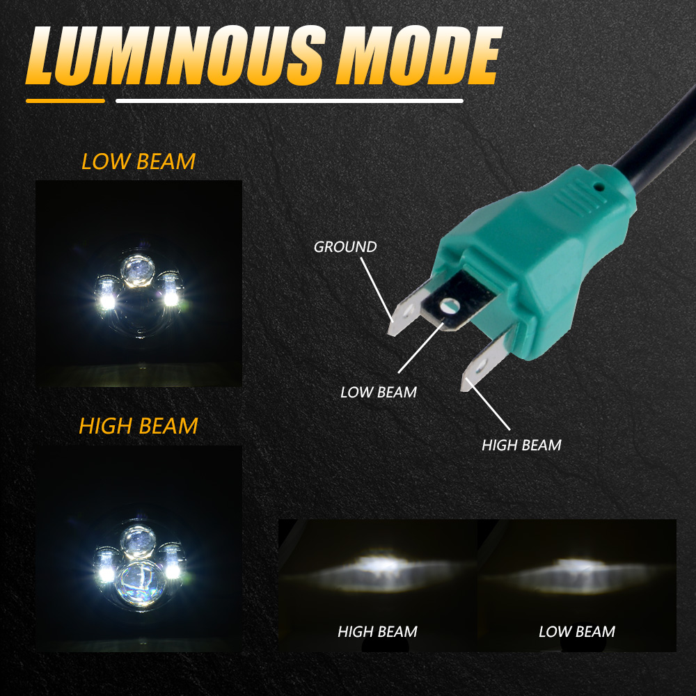 Universal 7 Inch LED Headlight - Universal Motorcycle Led Headlight Projector 评论和价格