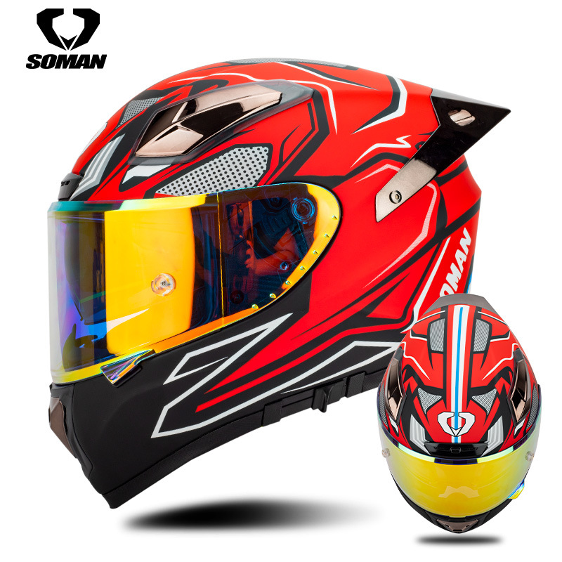 Soman Motorcycle Helmet Carbon - Carbon Fiber Lightweight Motorcycle Helmet 评论和价格