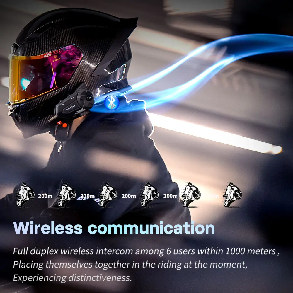 Freedconn Motorcycle Intercom  - Universal Motorcycle Helmet Intercom Headset 评论和价格