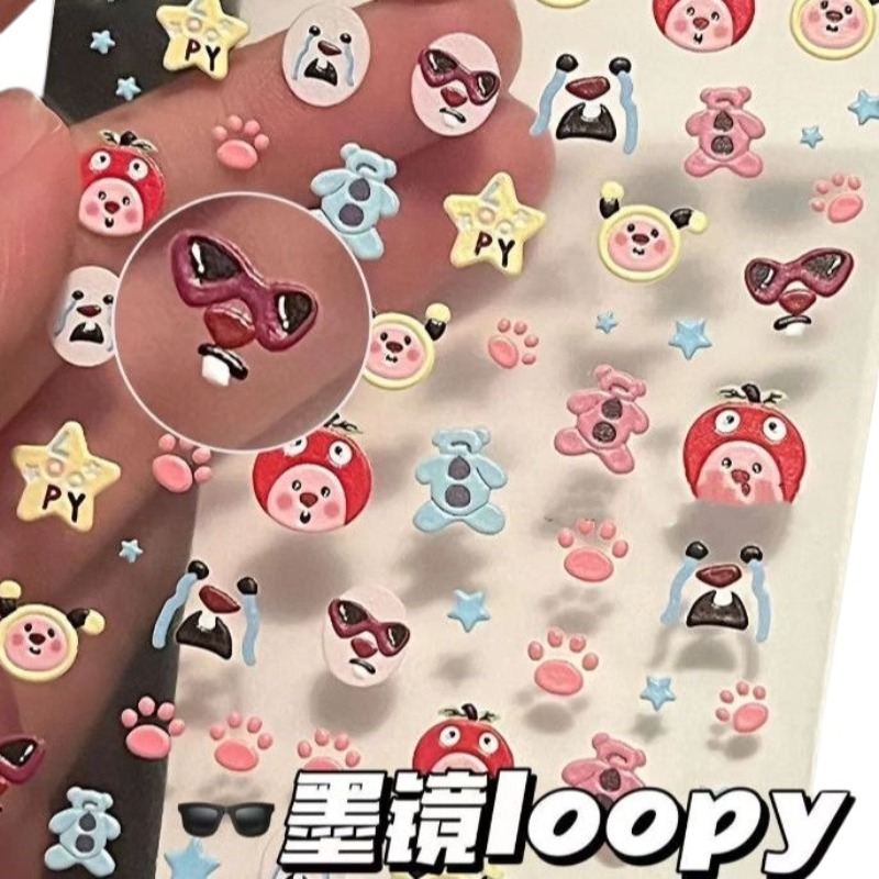 Loopy 3D embossed sticker, tra - Atv Parts 评论和价格