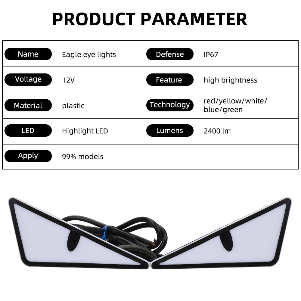 2pcs LED Devil's Eye License P - Universal Motorcycle Led Headlight Projector 评论和价格
