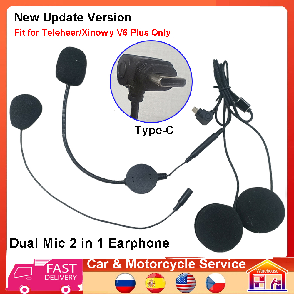 Type-C Earphone Speaker 2 in 1 - Full Face Motorcycle Helmet With Bluetooth 评论和价格
