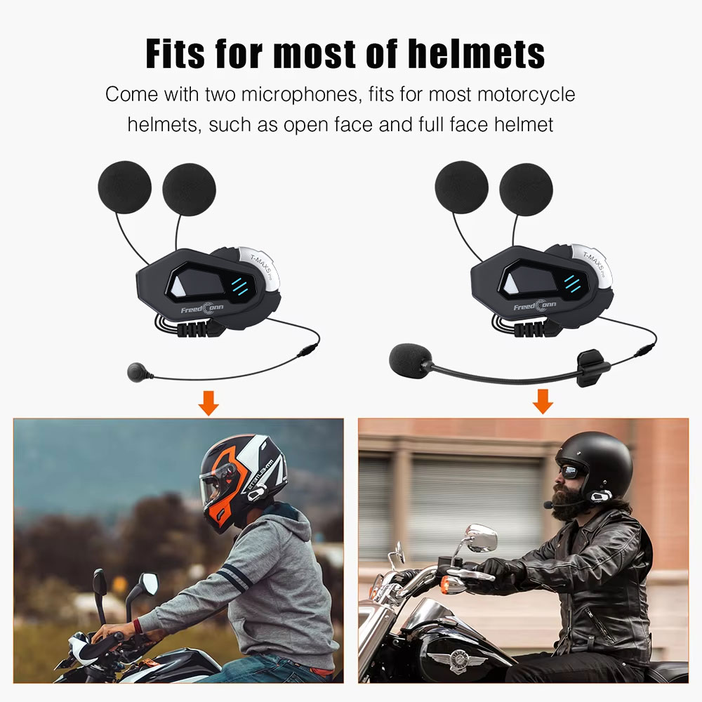 FreedConn T MAX S PRO Motorcyc - Full Face Motorcycle Helmet With Bluetooth 评论和价格