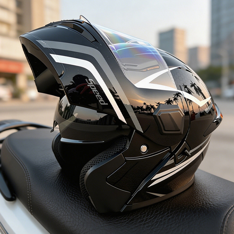 Flip Up Modular Motorcycle Hel - Modular Flip Up Motorcycle Helmet Dot Approved 评论和价格