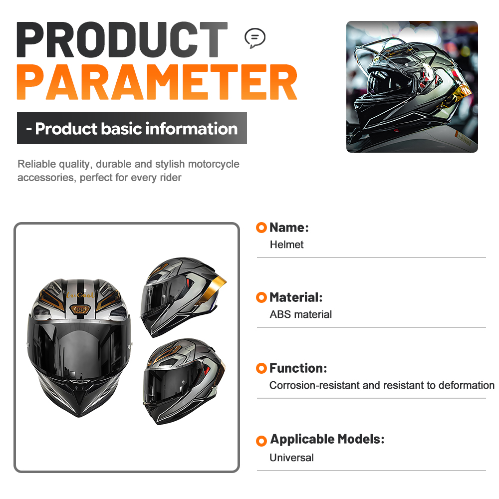 Stylish Full-Face Motorcycle H - Dual Visor Motorcycle Racing Helmet 评论和价格