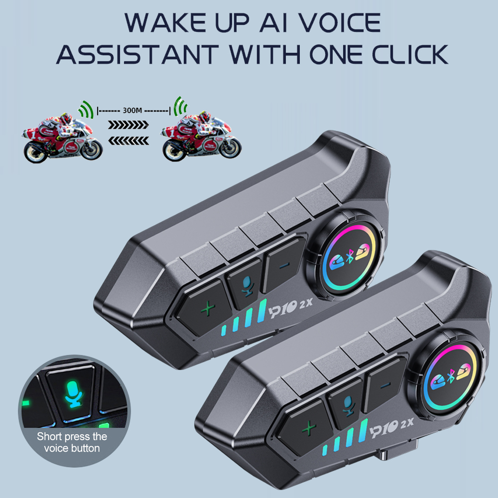 Y10 2x Motorcycle Intercom Blu - Full Face Motorcycle Helmet With Bluetooth 评论和价格