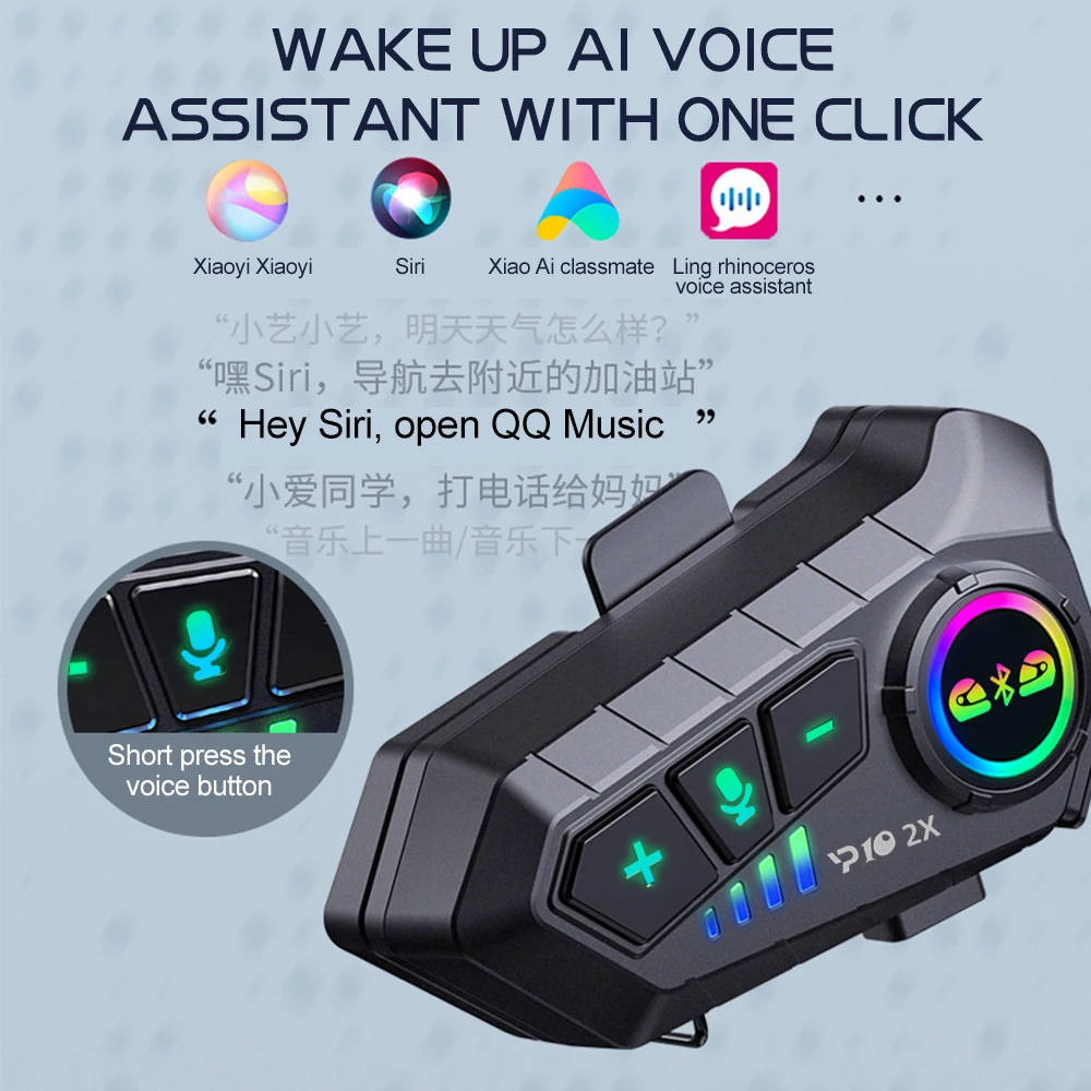 Y10 2x Motorcycle Intercom Blu - Full Face Motorcycle Helmet With Bluetooth 评论和价格