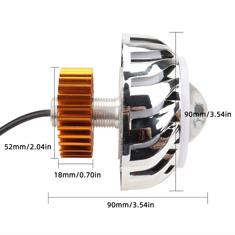 1pcs Car Motorcycle Headlight  - Universal Motorcycle Led Headlight Projector 评论和价格