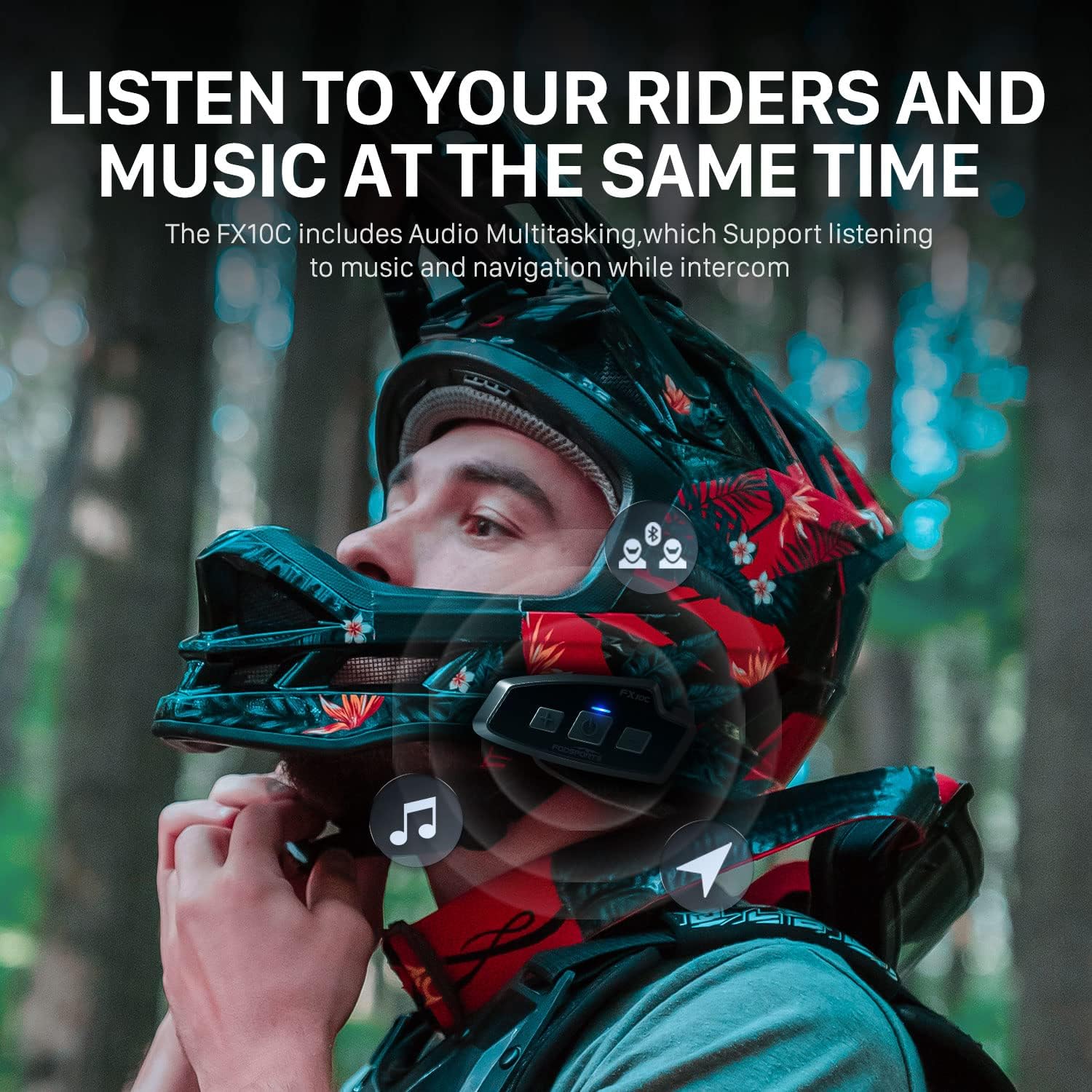 Fodsports FX 10C Motorcycle Me - Universal Motorcycle Helmet Intercom Headset 评论和价格