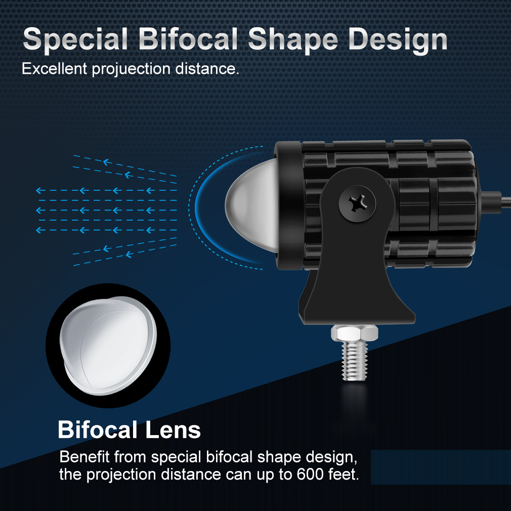 Universal Motorcycle LED Headl - Universal Motorcycle Led Headlight Projector 评论和价格
